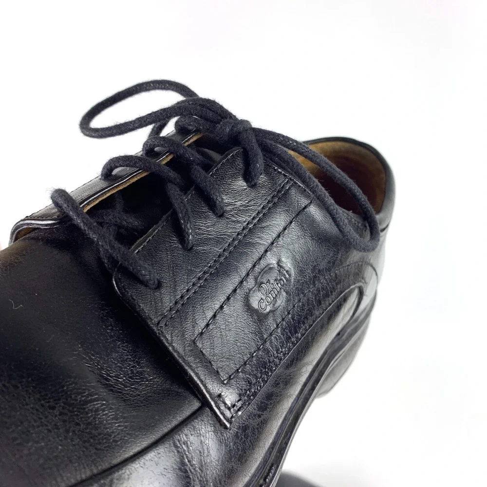 Dr. Comfort Classic Mens Dress Shoe Black Leather Sz 9.5W Medical Diabetic *READ